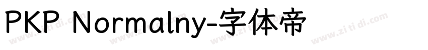 PKP Normalny字体转换